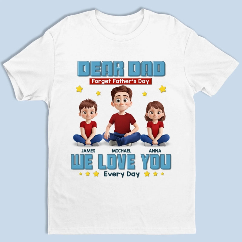 Built On Love And Laughter - Family Personalized Custom Unisex T-shirt, Premium T-shirt, Hoodie - Father's Day, Gift For Dad, Grandpa