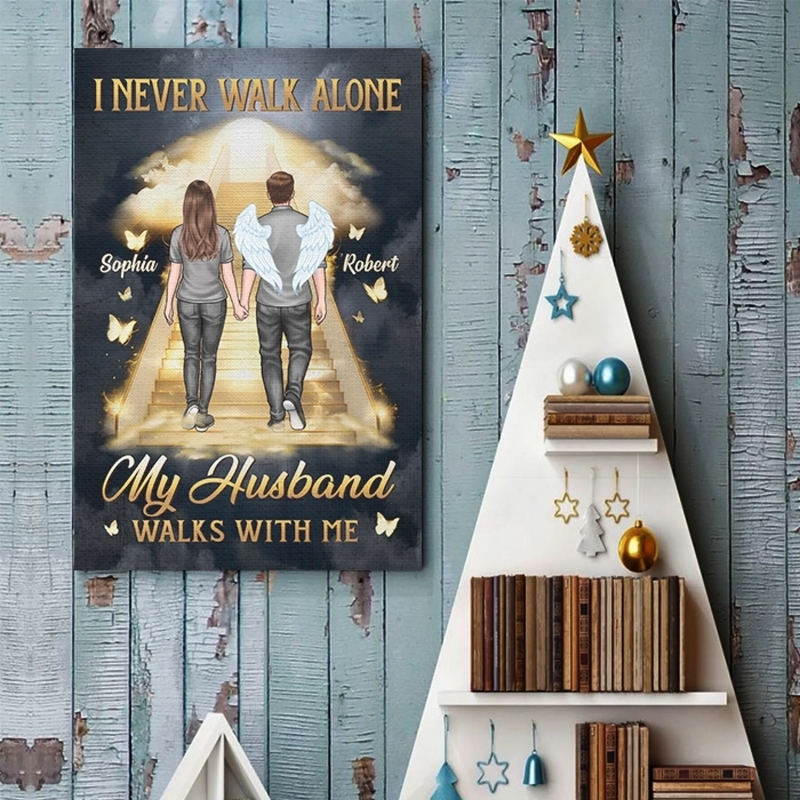 In Every Sunset, I Feel You - Memorial Personalized Custom Vertical Poster - Father's Day, Sympathy Gift For Couple, Husband Wife, Family Members