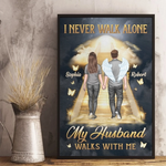 In Every Sunset, I Feel You - Memorial Personalized Custom Vertical Poster - Father's Day, Sympathy Gift For Wife, Husband, Couple