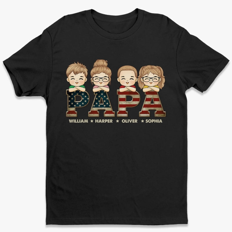 World’s Okayest Dad - Family Personalized Custom Unisex T-shirt, Premium T-shirt, Hoodie - Father's Day, Gift For Dad, Grandpa
