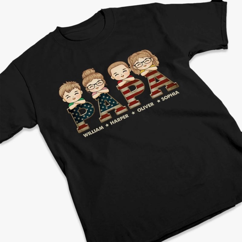 World’s Okayest Dad - Family Personalized Custom Unisex T-shirt, Premium T-shirt, Hoodie - Father's Day, Gift For Dad, Grandpa