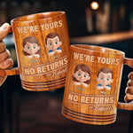 Custom Name Funny Kids Gifts for Parents - Personalized Wooden Mug
