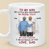 Forever Proud Of You - Family Personalized Custom Mug - Father's Day, Gift For Son