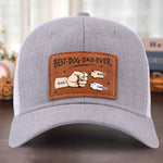 Fur Babies, Real Love - Dog & Cat Personalized Custom Leather Patch Hat - Father's Day, Gift For Pet Owners, Pet Lovers