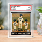 Daddy's Dream Team - Family Personalized Custom Rectangle Shaped Acrylic Plaque - Father's Day, Gift For Family