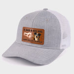 Paws Down, Best Dad Ever - Dog Personalized Custom Leather Patch Hat - Father's Day, Gift For Pet Owners, Pet Lovers
