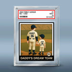 Daddy's Dream Team - Family Personalized Custom Rectangle Shaped Acrylic Plaque - Father's Day, Gift For Family