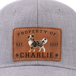 Property Of Paws - Dog Personalized Custom Leather Patch Hat - Father's Day, Gift For Pet Owners, Pet Lovers