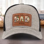 Custom Photo Thanks For Loving Me At My Messiest - Dog & Cat Personalized Custom Leather Patch Hat - Father's Day, Gift For Pet Owners, Pet Lovers