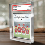 Best Team Ever - Family Personalized Custom Rectangle Shaped Acrylic Plaque - Father's Day, Gift For Dad, Sons, Daughters - Sport Lovers, Sport Players