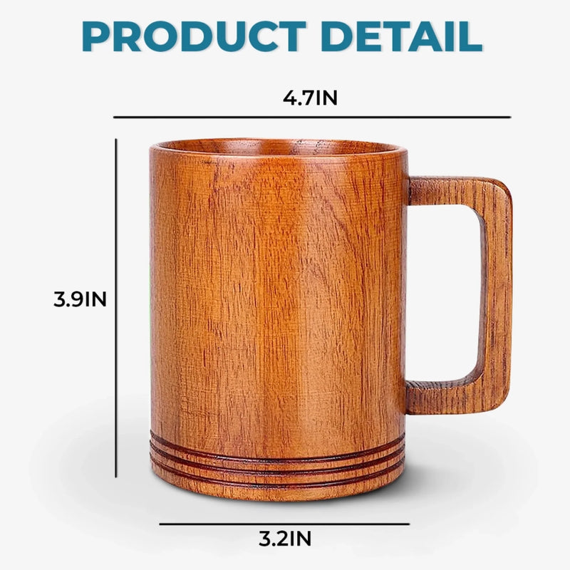 This Awesome Grandpa Belongs To His Crew - Family Personalized Custom Wooden Mug - Father's Day, Gift For Dad, Grandpa