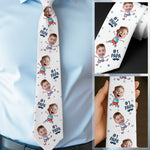 Custom Photo Best Dad Ever, No Debates - Family Personalized Custom Tie - Father's Day, Gift For Dad, Grandpa, Husband