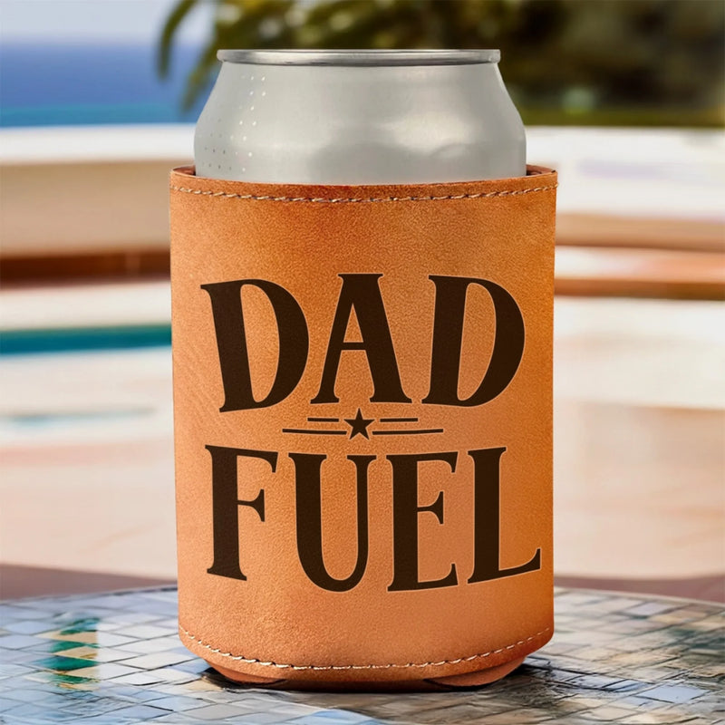 You’re My Favorite Human - Family Personalized Custom Leather Can Cooler - Father's Day, Gift For Dad, Grandpa