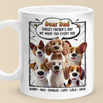 Wagging Tails Say, We Woof You - Dog Personalized Custom Mug - Father's Day, Gift For Dad, Dog Lovers