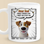 Wagging Tails Say, We Woof You - Dog Personalized Custom Mug - Father's Day, Gift For Dad, Dog Lovers