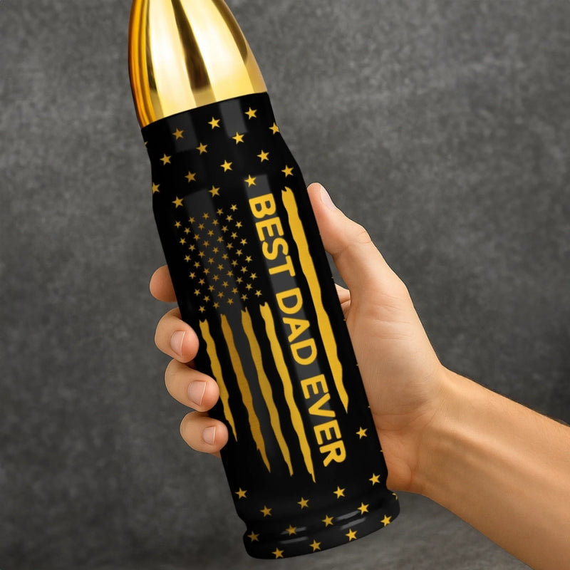 Legend Strength Dad Style - Family Personalized Custom Bullet Tumbler - Father's Day, Gift For Dad, Grandpa