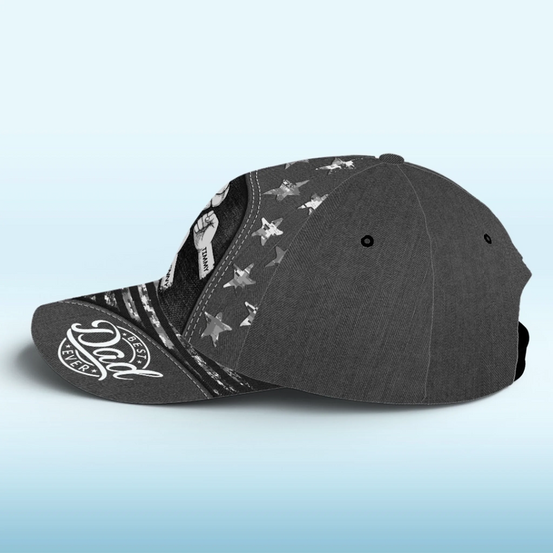 Together We Stand, Fist By Fist - Family Personalized Custom Hat, All Over Print Classic Cap - Father's Day, Gift For Dad, Grandpa