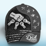 Together We Stand, Fist By Fist - Family Personalized Custom Hat, All Over Print Classic Cap - Father's Day, Gift For Dad