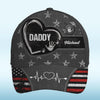 Little Hands, Big Love For You - Family Personalized Custom Hat, All Over Print Classic Cap - Father's Day, Gift For Dad, Grandpa