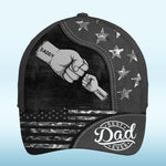 Together We Stand, Fist By Fist - Family Personalized Custom Hat, All Over Print Classic Cap - Father's Day, Gift For Dad