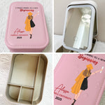 Worth The Hassle - Family Personalized Custom Jewelry Box LED Makeup - Graduation Gift For Daughter, Sister, Friend