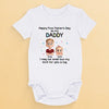 Happy First Father’s Day As My Daddy - Family Personalized Custom Baby Onesie - Father's Day, Baby Shower Gift, Gift For First Dad, Baby Kids, Newborn Baby