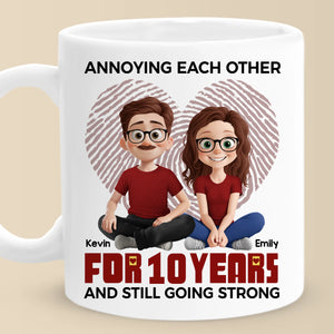 Je t'ennuie, c'est mon langage d'amour - Mug personnalisé pour couple - Cadeau pour mari et femme, anniversaire