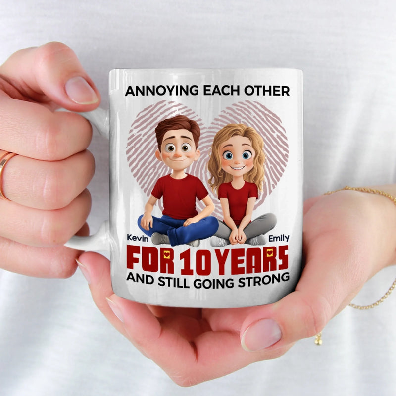 Annoying You Is My Love Language - Couple Personalized Custom Mug - Gift For Husband Wife, Anniversary