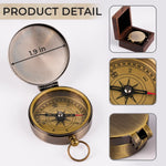 Your Heart, My Home - Family Personalized Custom Compass - Father's Day, Gift For Dad, Mom, Son
