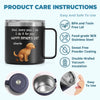 I Poop, You Scoop, Best Teamwork - Dog Personalized Custom 14oz Stainless Steel Tumbler With Handle - Father's Day, Gift For Pet Owners, Pet Lovers