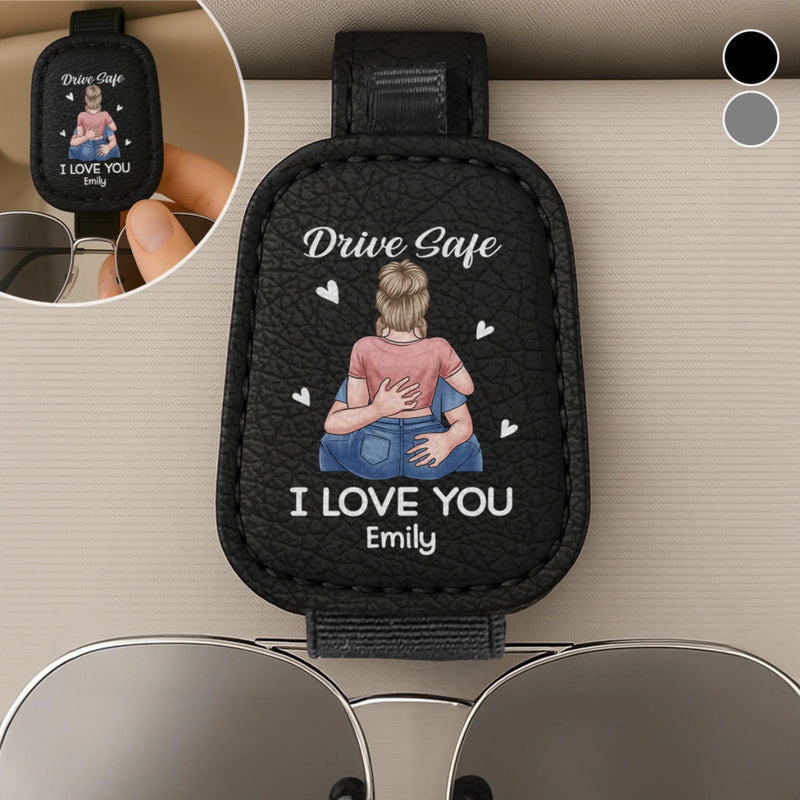 You’re Lucky, Admit It - Couple Personalized Custom Leather Car Visor - Gift For Husband Wife, Anniversary