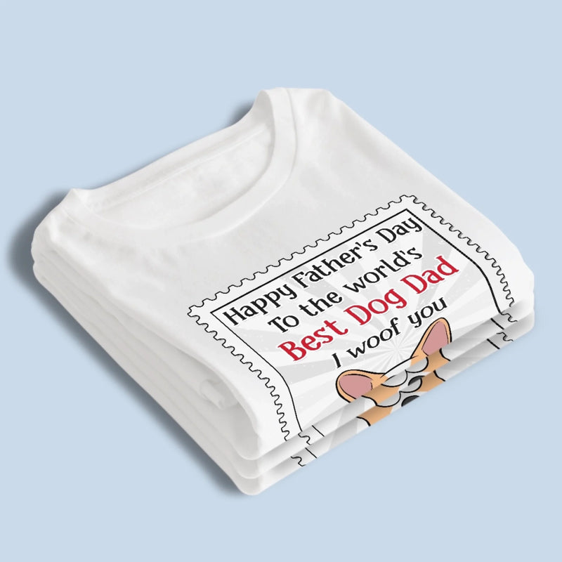 Best Dog, Best Dad Duo - Dog Personalized Custom Unisex T-shirt, Premium T-shirt, Hoodie - Father's Day, Gift For Dad, Pet Owners, Pet Lovers