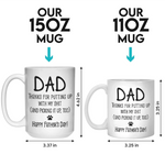 I Trained You Well, Dad - Dog Personalized Custom Mug - Father's Day, Gift For Pet Owners, Pet Lovers