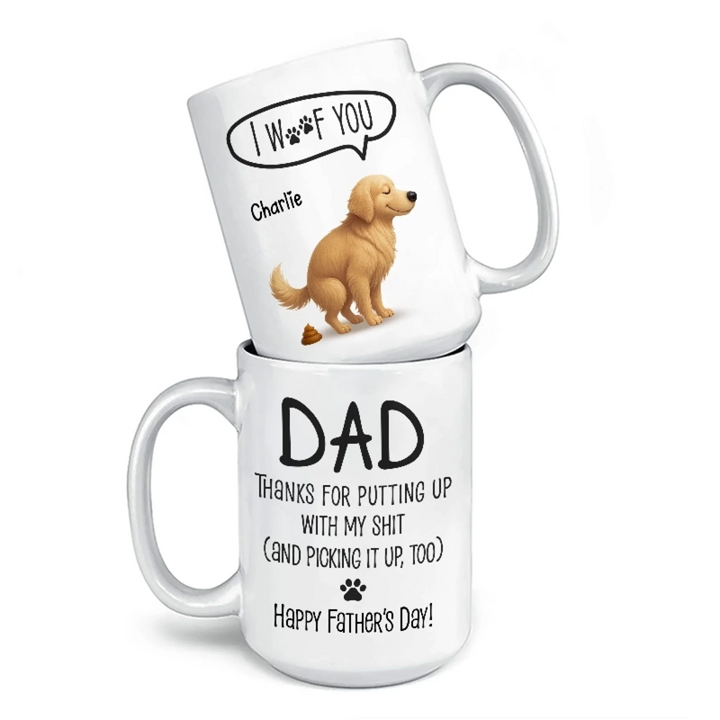 I Trained You Well, Dad - Dog Personalized Custom Mug - Father's Day, Gift For Pet Owners, Pet Lovers