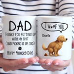 I Trained You Well, Dad - Dog Personalized Custom Mug - Father's Day, Gift For Pet Owners, Pet Lovers