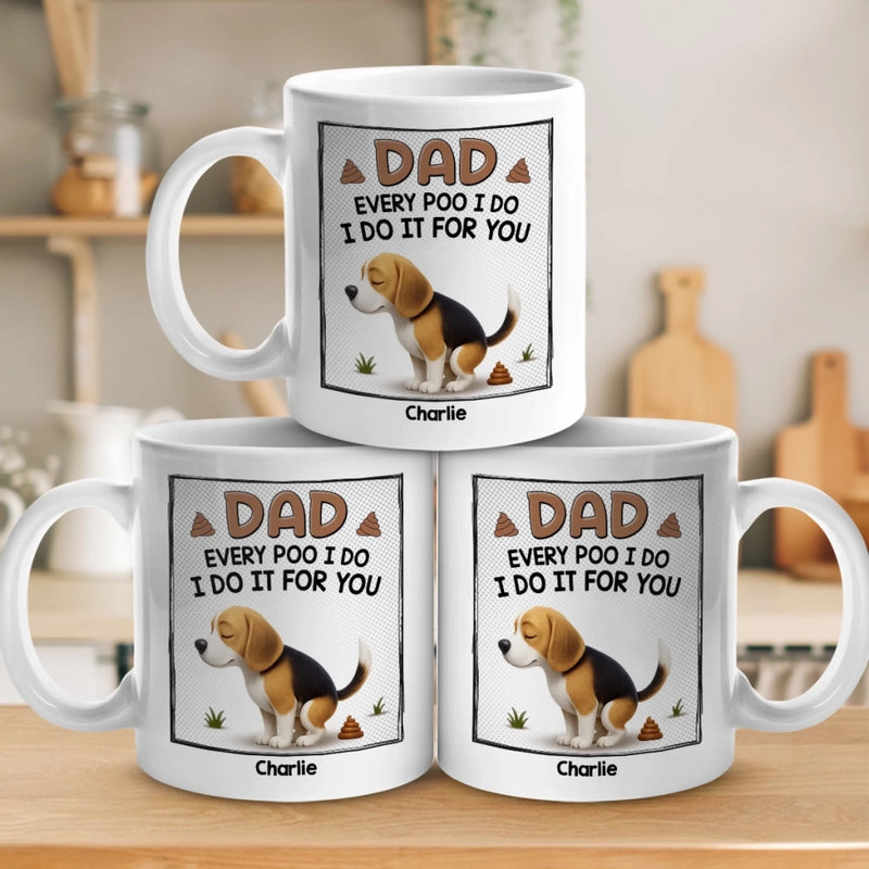 Keeping You Active, One Walk At A Time - Dog Personalized Custom Mug - Father's Day, Gift For Pet Owners, Pet Lovers