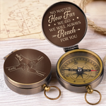 Always Heading Home To You - Family Personalized Custom Compass - Father's Day, Gift For Dad, Grandpa