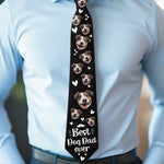 Custom Photo From Your Favorite Headache With Love - Dog & Cat Personalized Custom Tie - Father's Day, Gift For Dad, Dog Lovers