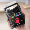 Forever Reaching For You - Family Personalized Custom RFID Blocking Leather Card Holder Wallet - Father's Day, Gift For Dad, Grandpa