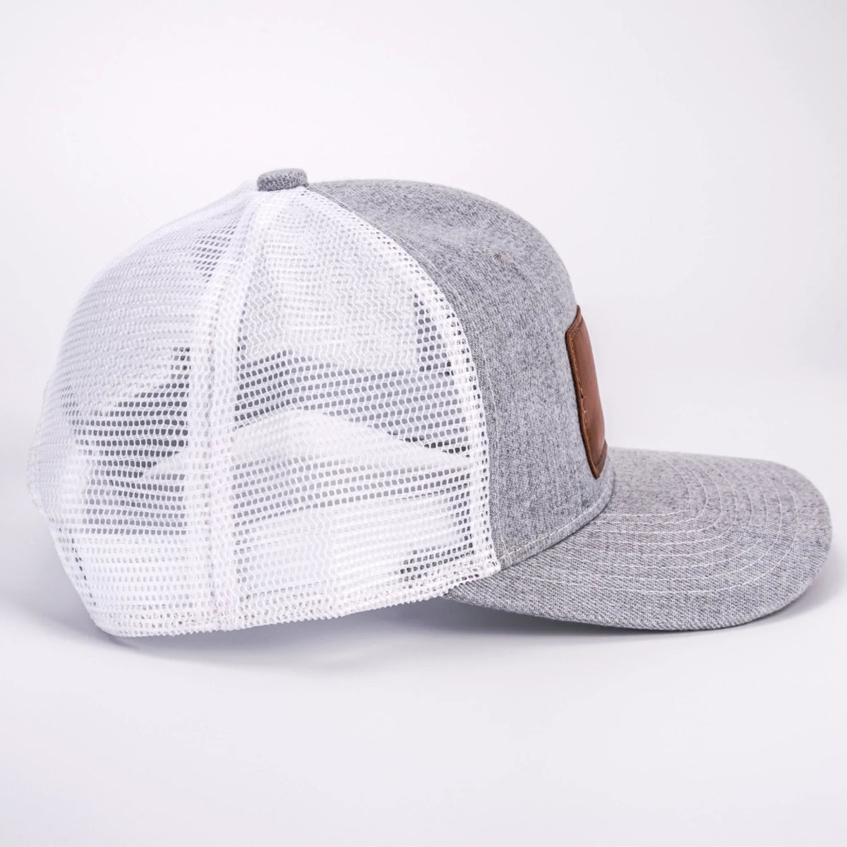 All In With Papa - Family Personalized Custom Leather Patch Hat - Father's Day, Gift For Dad, Grandpa