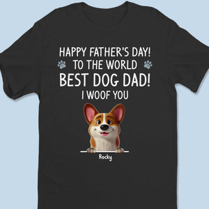 Best Dog Dad In The Galaxy - Dog & Cat Personalized Custom Unisex T-shirt, Premium T-shirt, Hoodie - Father's Day, Gift For Dad, Pet Owners, Pet Lovers