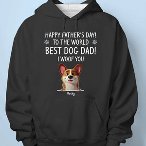 Best Dog Dad In The Galaxy - Dog & Cat Personalized Custom Unisex T-shirt, Premium T-shirt, Hoodie - Father's Day, Gift For Dad, Pet Owners, Pet Lovers