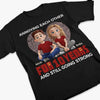 Love Delivered, No Exchanges - Couple Personalized Custom Unisex T-shirt, Premium T-shirt, Hoodie - Gift For Husband Wife, Anniversary