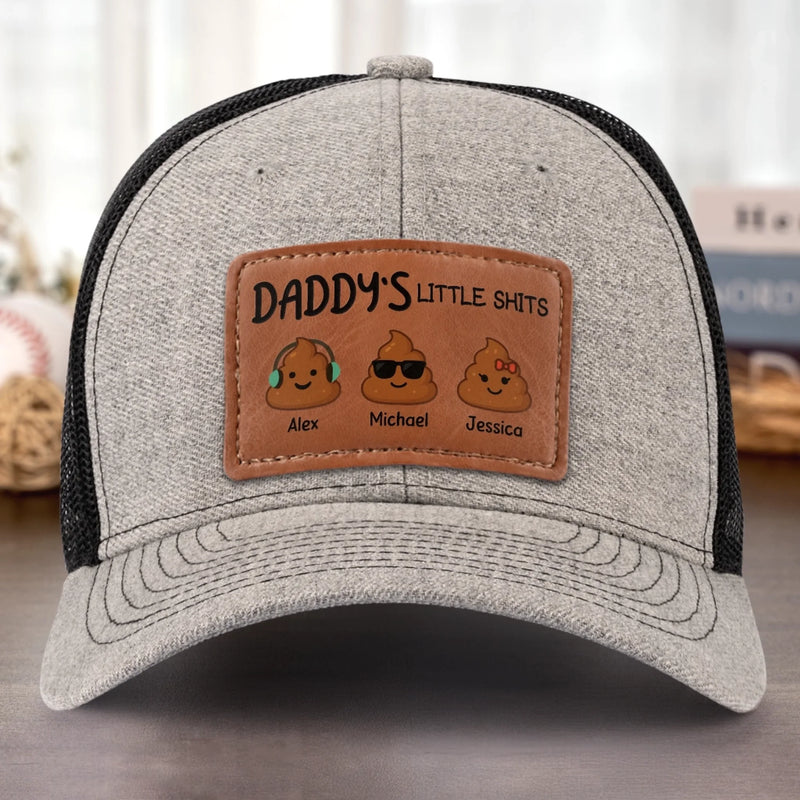 Proud Creator Of Chaos Since Birth - Family Personalized Custom Leather Patch Hat - Father's Day, Gift For Dad, Grandpa