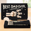 Dad, Our Everyday Hero - Family Personalized Custom Metal Wallet Card Holder - Father's Day, Gift For Dad, Grandpa