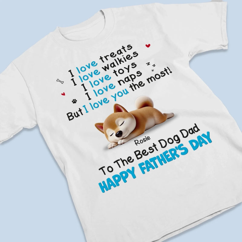 Dad, You're My Favorite Walk Buddy - Dog Personalized Custom Unisex T-shirt, Premium T-shirt, Hoodie - Father's Day, Gift For Dad, Pet Owners, Pet Lovers