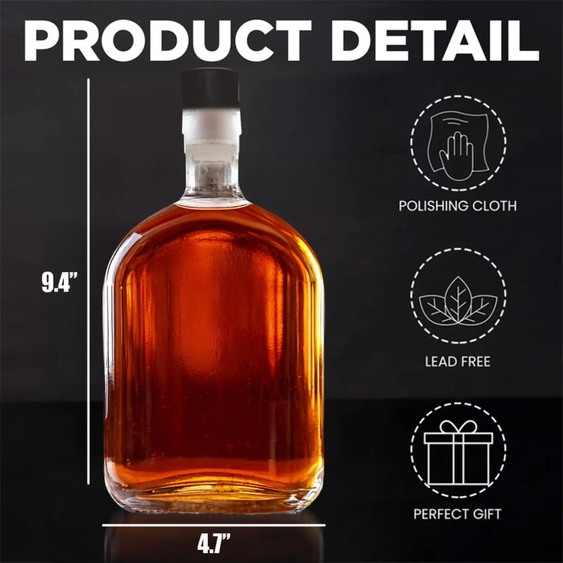 Power, Love, Legacy - Family Personalized Custom Whiskey Bottle - Father's Day, Gift For Dad, Grandpa