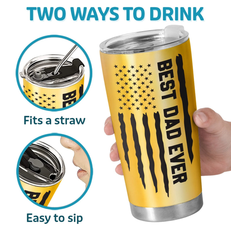 Dad, You Make Life Better - Family Personalized Custom Tumbler - Father's Day, Gift For Dad, Grandpa