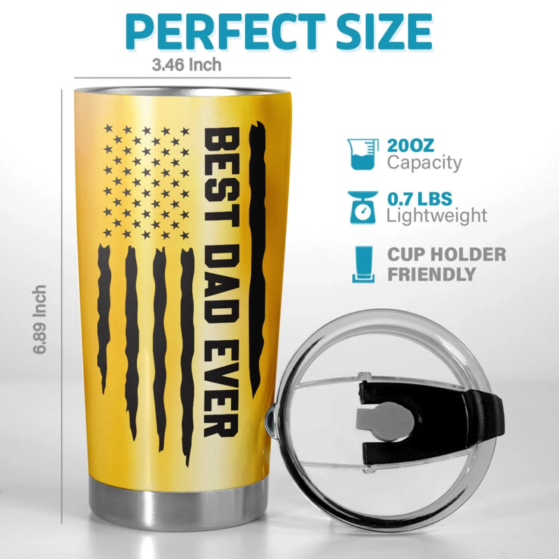 Dad, You Make Life Better - Family Personalized Custom Tumbler - Father's Day, Gift For Dad, Grandpa