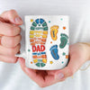 Following In Your Footsteps - Family Personalized Custom 3D Inflated Effect Printed Mug - Father's Day, Gift For Dad, Grandpa